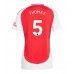 Arsenal Thomas Partey #5 Hjemmedrakt Dame 2024-25 Korte ermer